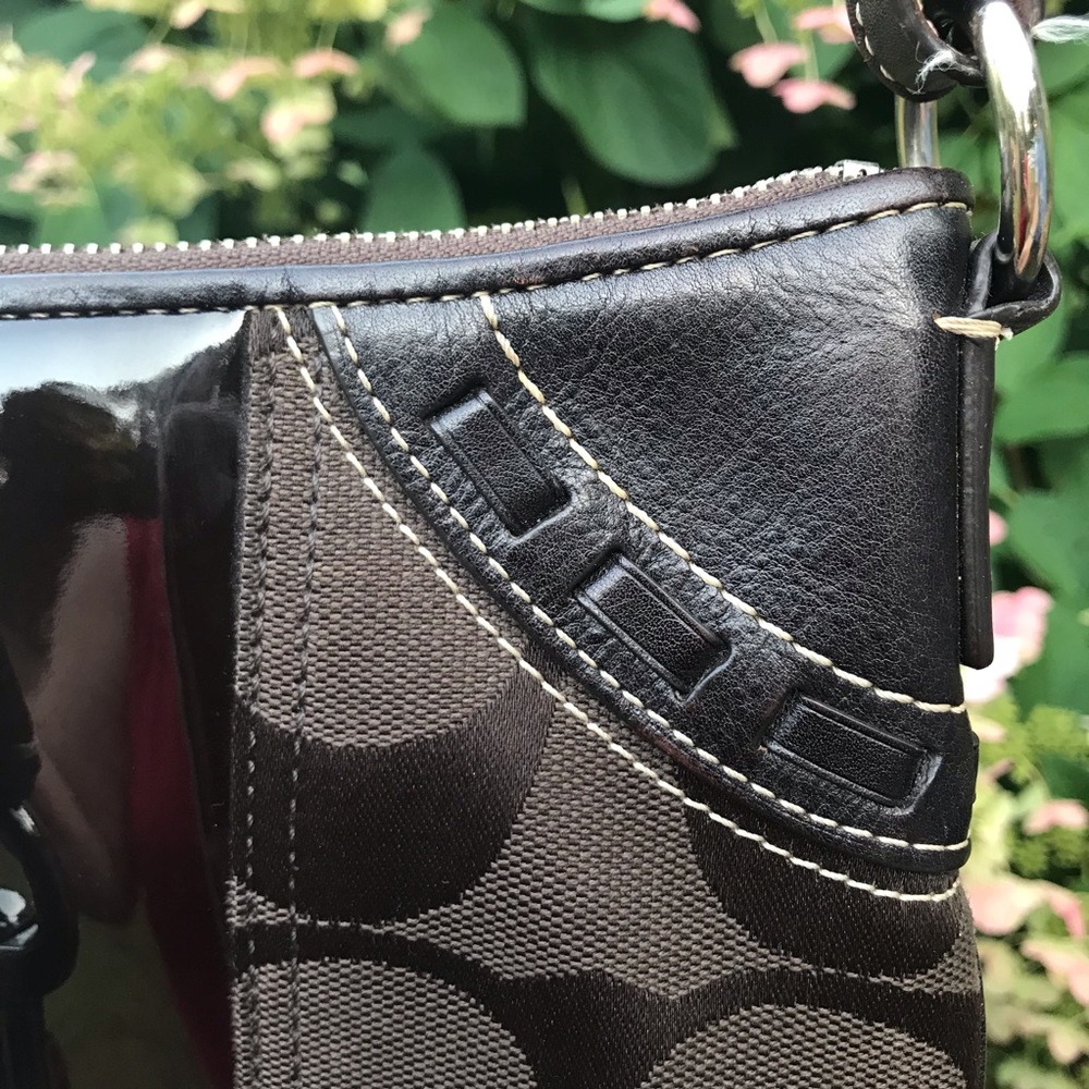 Coach Hampton Signature Canvas Python Crossbody - image 7